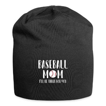 Baseball Maman Je serai là pour toi Chemise - Bonnet en jersey - noir - Devant