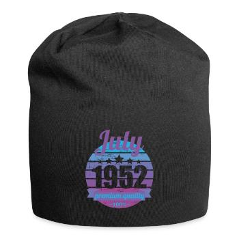 Born July 1952 70 years 70s 70th birthday - Jersey Beanie - black - Front