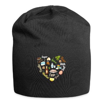 Cupcake Design für Konditor | Cupcake Dealer - Jersey-Beanie - Schwarz - Vorne