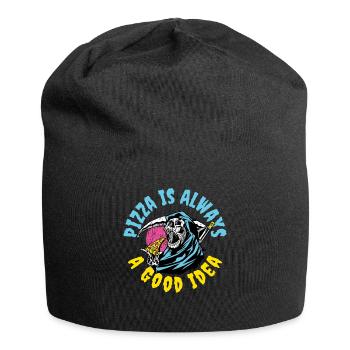 Pizza Is Always A Good Idea Pizza Gift - Jersey Beanie - black - Front