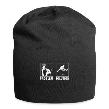 Athletics Athletes Statement Problem Solution. - Jersey Beanie - black - Front