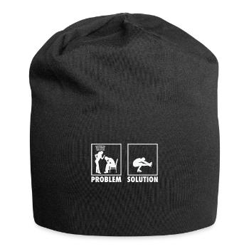 Figure Skating Figure Skaters Statement Problem - Jersey-Beanie - Schwarz - Vorne