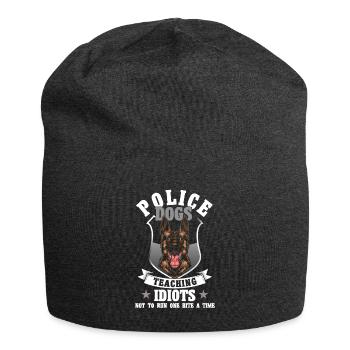 Deutscher Schäferhund Polizeihund Polizei Hund - Jersey-Beanie - Anthrazit - Vorne