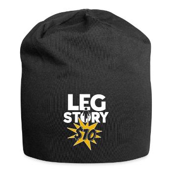 Handicap amputé amputation prothèse de jambe - Bonnet en jersey - noir - Devant
