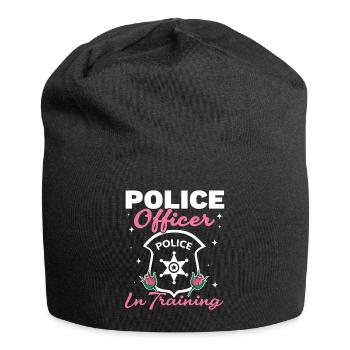 Policier en formation Policier - Bonnet en jersey - noir - Devant