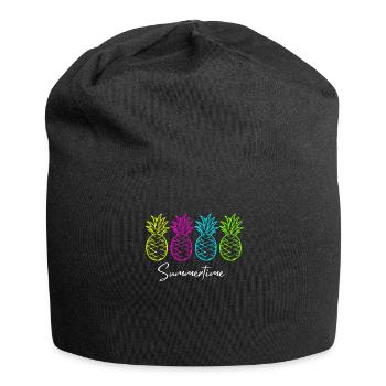 Summertime Summer Shirt Women Men - Jersey Beanie - black - Front
