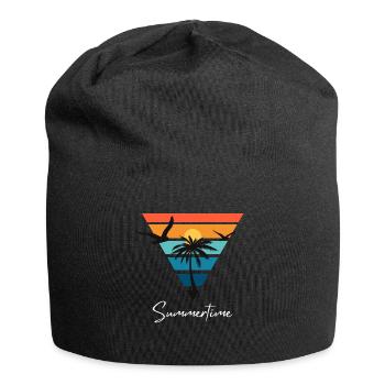 Summertime Summer Shirt Women Men - Jersey Beanie - black - Front