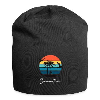 Summertime Summer Shirt Women Men - Jersey Beanie - black - Front
