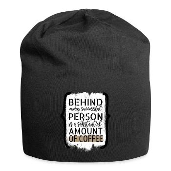 birthday present present gift idea cool statement - Jersey Beanie - black - Front