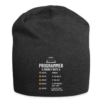 Programmeur Programmation Ordinateur Développeur Pc - Bonnet en jersey - charbon - Devant