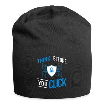 Cyber Security Information Computer Sicherheit - Jersey-Beanie - Schwarz - Vorne