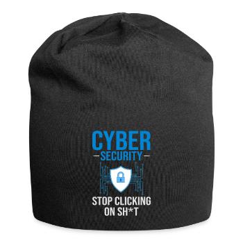 Cyber Security Information Computer Sicherheit - Jersey-Beanie - Schwarz - Vorne