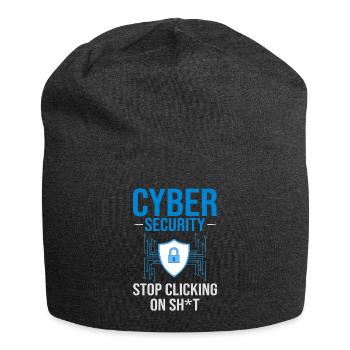 Cyber Security Information Computer Sicherheit - Jersey-Beanie - Anthrazit - Vorne