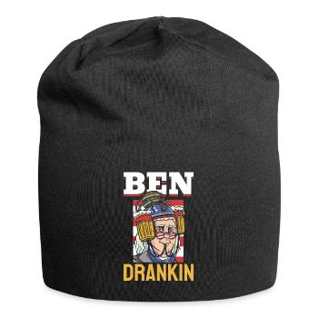 Ben Drankin Drôle Benjamin Quote Bière 4 juillet - Bonnet en jersey - noir - Devant