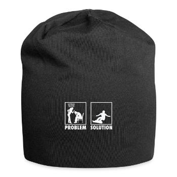 Snowboarding Snowboarder Athletes Statement - Jersey Beanie - black - Front