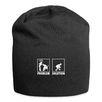 Wrestling Wrestlers Statement Problem Solution. - Jersey Beanie - black - Front