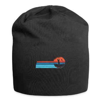 Angler Angelboot Fliegenflischen Rute Angeln - Jersey-Beanie - Schwarz - Vorne