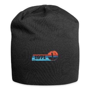Angler born 1971 Birthday Fliegenflischen - Jersey Beanie - black - Front