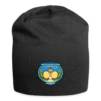 Aquarium Gift Aquarist Fish Keeping Lover - Jersey Beanie - black - Front