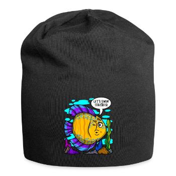 Aquarium Gift Aquarist Fish Keeping Lover - Jersey Beanie - black - Front