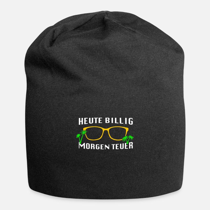 Mallorca Spruch - Jersey-Beanie - Schwarz
