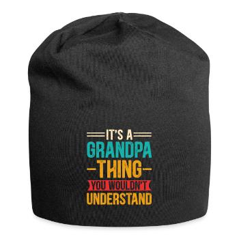 Grandpa Thing - Jersey Beanie - black - Front