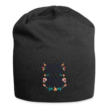 Es ist Zeit, Fiesta Es ist Zeit, Fiesta Geschenk I - Jersey-Beanie - Schwarz - Vorne