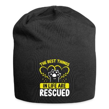 Refuge Chats Foster Animal Cat Rescuer Adopt - Bonnet en jersey - noir - Devant