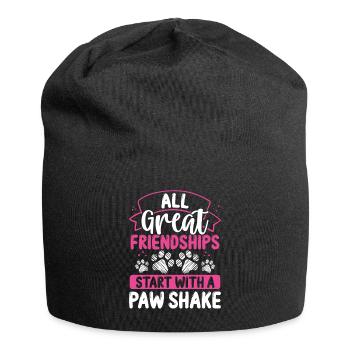 Dog Mom Dog Lover Funny Dog Owner Cute - Jersey-Beanie - Schwarz - Vorne