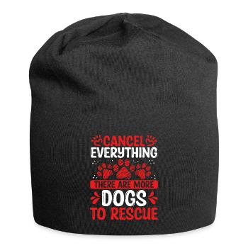 Foster Dogs Rescuer Shelter Dog Adopt Dog Drôle - Bonnet en jersey - noir - Devant