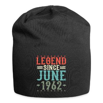 Légende depuis juin 1962 millésime vintage anniversaire - Bonnet en jersey - noir - Devant
