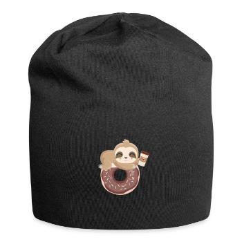 Donut Café Paresseux Donuts GEschenk - Bonnet en jersey - noir - Devant