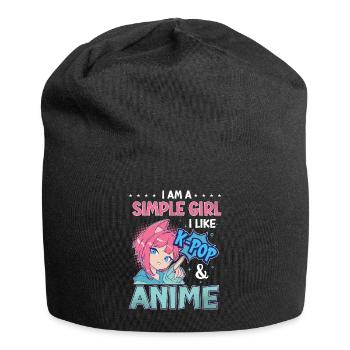I Like K-Pop And Anime K-Pop - Jersey Beanie - black - Front