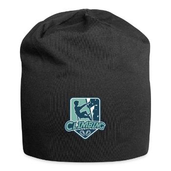 Climbing Logo Speedklettern Alpinklettern Kraxler - Jersey-Beanie - Schwarz - Vorne