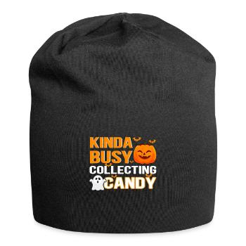 Halloween Party | Kostüm Kinder Süßes Geschenk - Jersey-Beanie - Schwarz - Vorne