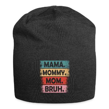 Mama Mommy Mom Bruh - Jersey-Beanie - Anthrazit - Vorne