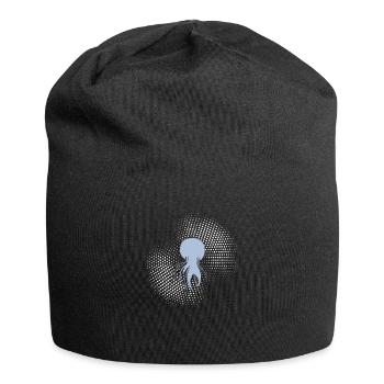 Qualle - Jersey-Beanie - Schwarz - Vorne