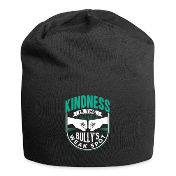 Freundlichkeit Ist Die Schwachstelle Des Mobbers - Jersey-Beanie - Schwarz - Vorne