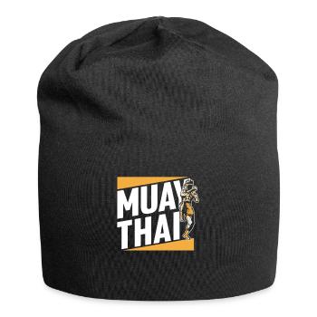 Muay Thai Arts Martiaux Arts Martiaux Combattant - Bonnet en jersey - noir - Devant