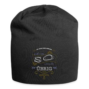 lieben weihnachten zusammenhalt - Jersey-Beanie - Schwarz - Vorne