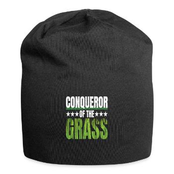Rasenmäher Conqueror of the Grass Rasenpflege - Jersey-Beanie - Schwarz - Vorne
