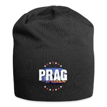 Prag - Jersey-Beanie - Schwarz - Vorne