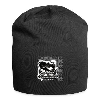 Ocean Explorer Scuba Diving Shark Reef - Jersey Beanie - black - Front