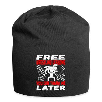 Wrestling Wrestler - Jersey-Beanie - Schwarz - Vorne