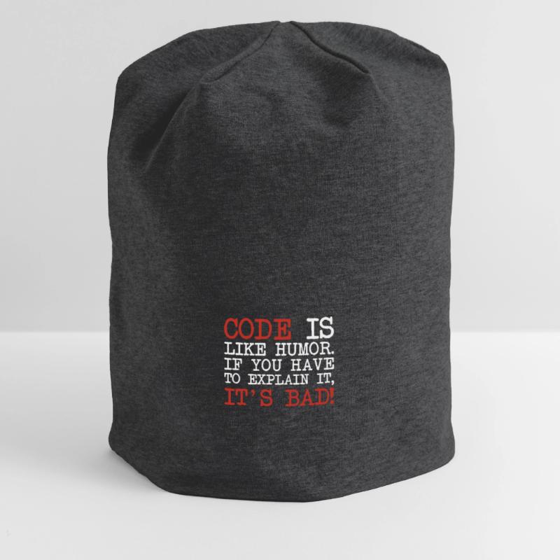 Code Explanation Coder Engineer Software Developer Jersey Beanie