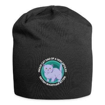 British Shorthair Dad British Shorthair Gift - Jersey Beanie - black - Front