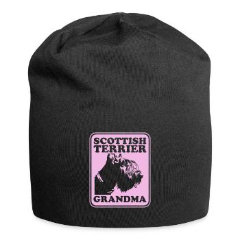Scottish Terrier Grandma Dog Owner Cadeau - Bonnet en jersey - noir - Devant