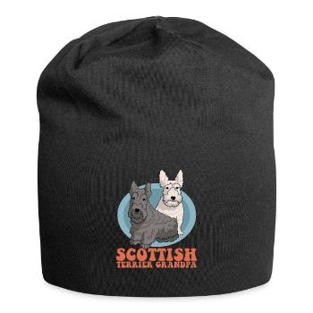 Scottish Terrier Grandpa Dog Owner Cadeau - Bonnet en jersey - noir - Devant