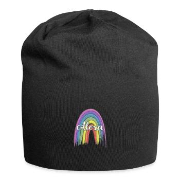 ALEXA Rainbow Cursive - Bonnet en jersey - noir - Devant