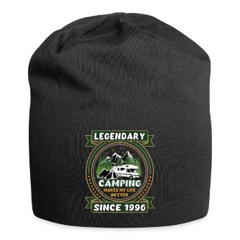 Legendär seit 1996 Camping Geschenk Geburtsjahr - Jersey-Beanie - Schwarz - Vorne